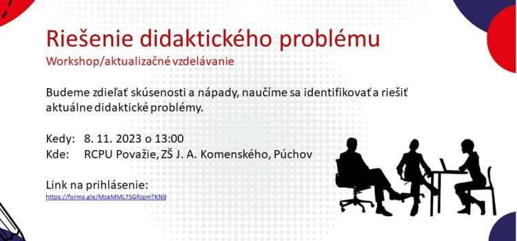 Workshop Riešenie didaktického problému